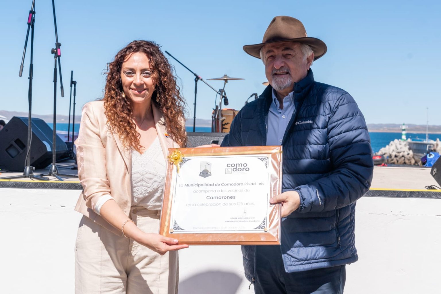 Othar Macharashvili impulsa junto a Camarones la reapertura de la Ruta Provincial N°1 para fortalecer la integración regional