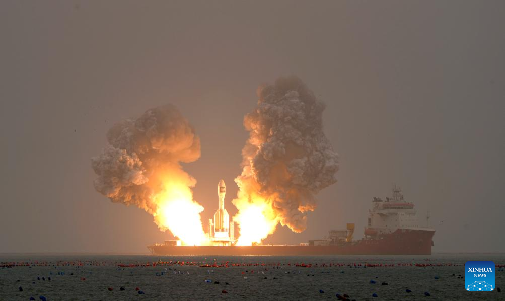 China lanza cohete Gravity-1 al espacio desde el mar