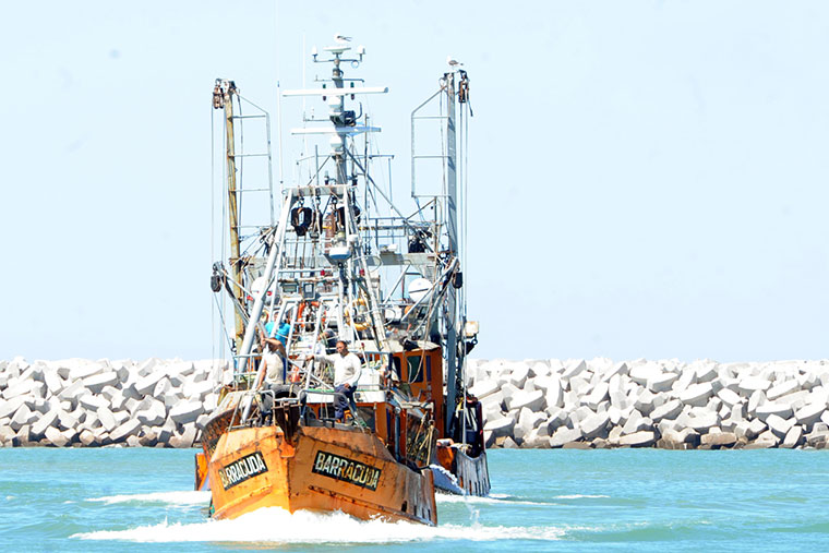 Zarpa la flota langostinera en Chubut y se reactiva la industria pesquera