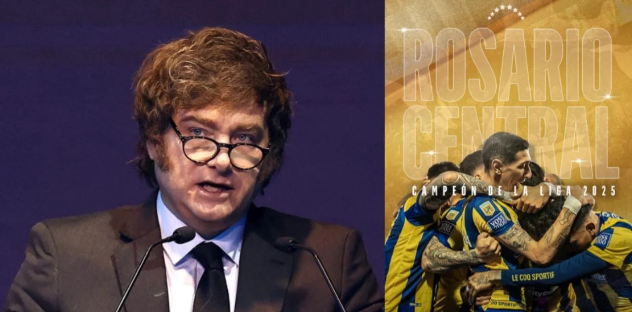 Milei se mete en la disputa por el título: respalda a Verón y cuestiona la consagración de Central