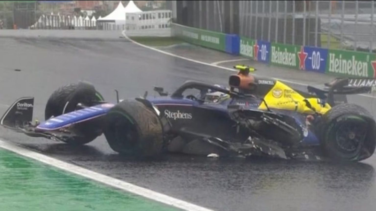 Colapinto abandonó la Sprint en Brasil tras un despiste múltiple