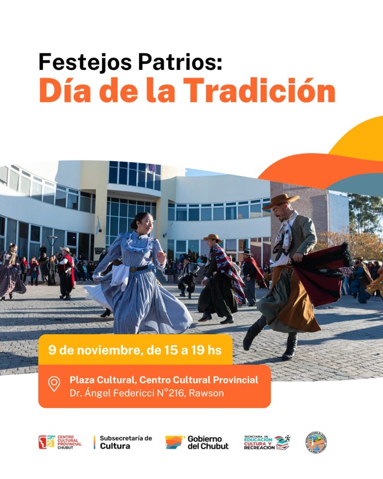 Rawson festeja el Día de la Tradición con espectáculos folklóricos, danza y Feria Municipal