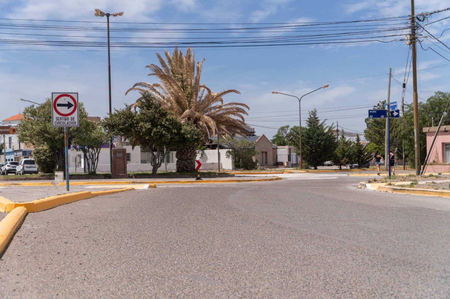 Rawson habilitó la rotonda de acceso a Playa Unión tras una restauración integral