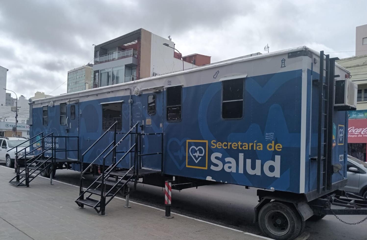 Comodoro Rivadavia retoma las atenciones del tráiler de salud en el centro con el programa “Salud en tu barrio”