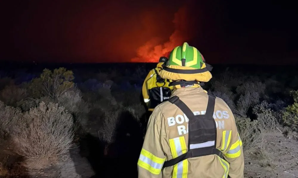Trelew: continúan las tareas de control sobre los incendios rurales en las rutas 8 y 4