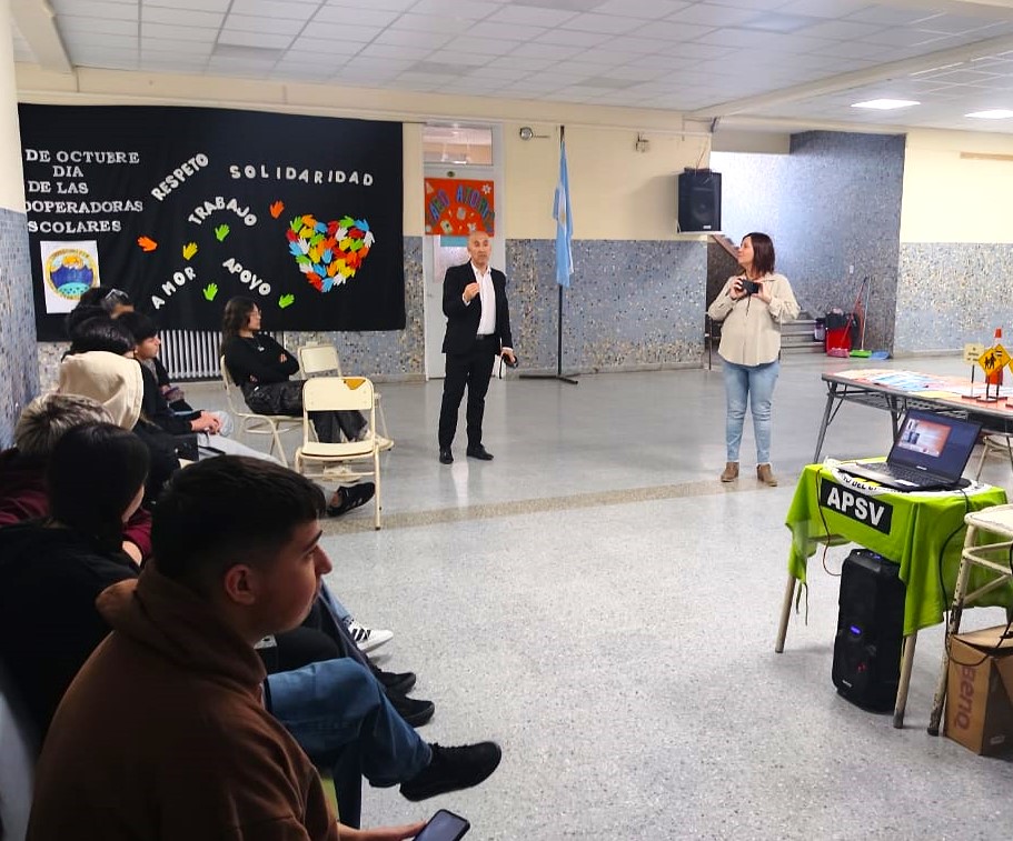 Gobierno del Chubut impulsó jornada de educación vial para jóvenes en Rawson