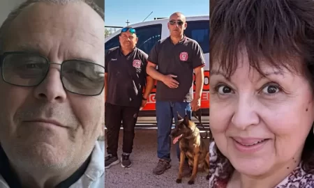 Bomberos de Trelew buscan a Pedro y Juana en Comodoro