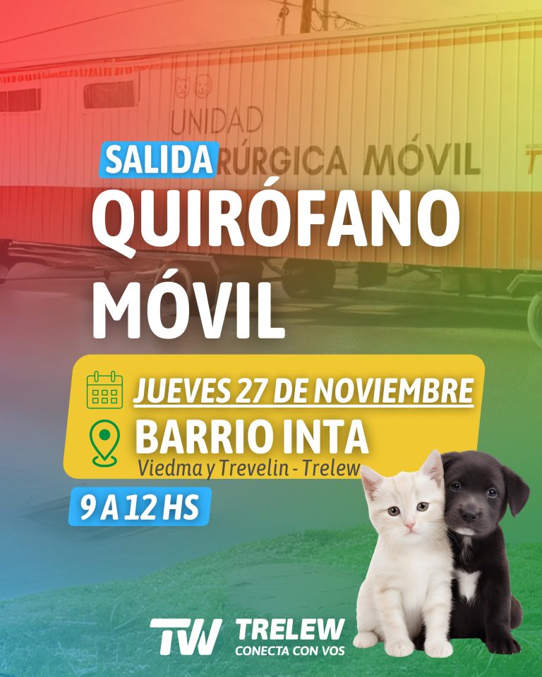 Trelew informó operativo de castraciones gratuitas en el barrio INTA