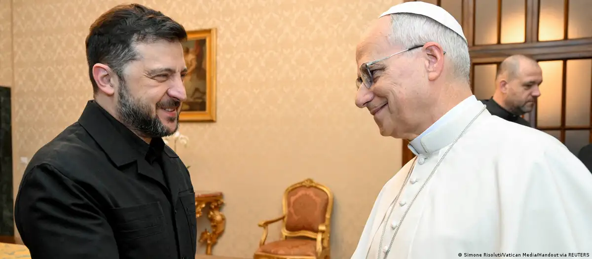 El Papa aboga por una «paz justa» para Ucrania en reunión con Zelenski