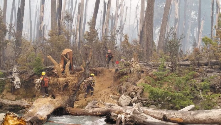 Más de 3.000 hectáreas afectadas: brigadistas sostienen operativo contra incendio en El Turbio