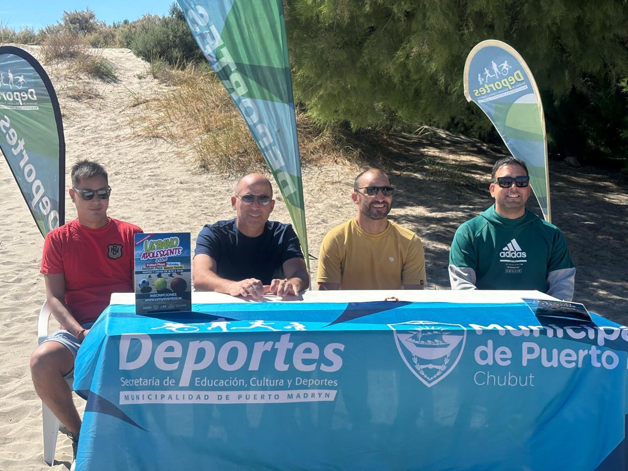 Puerto Madryn lanzó “Verano Adolescente” con talleres deportivos gratuitos en la playa