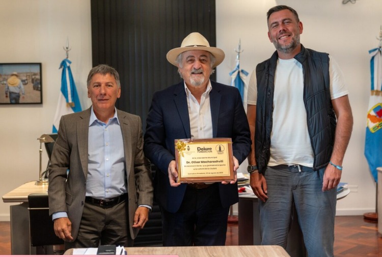 Othar Macharashvili recibió a referentes de fundaciones vinculadas al Congreso Patagónico de Derecho