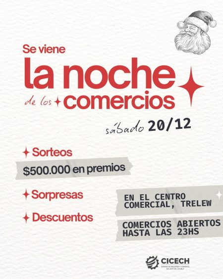 Trelew vive «La Noche de los Comercios»: descuentos, premios y shows para toda la familia