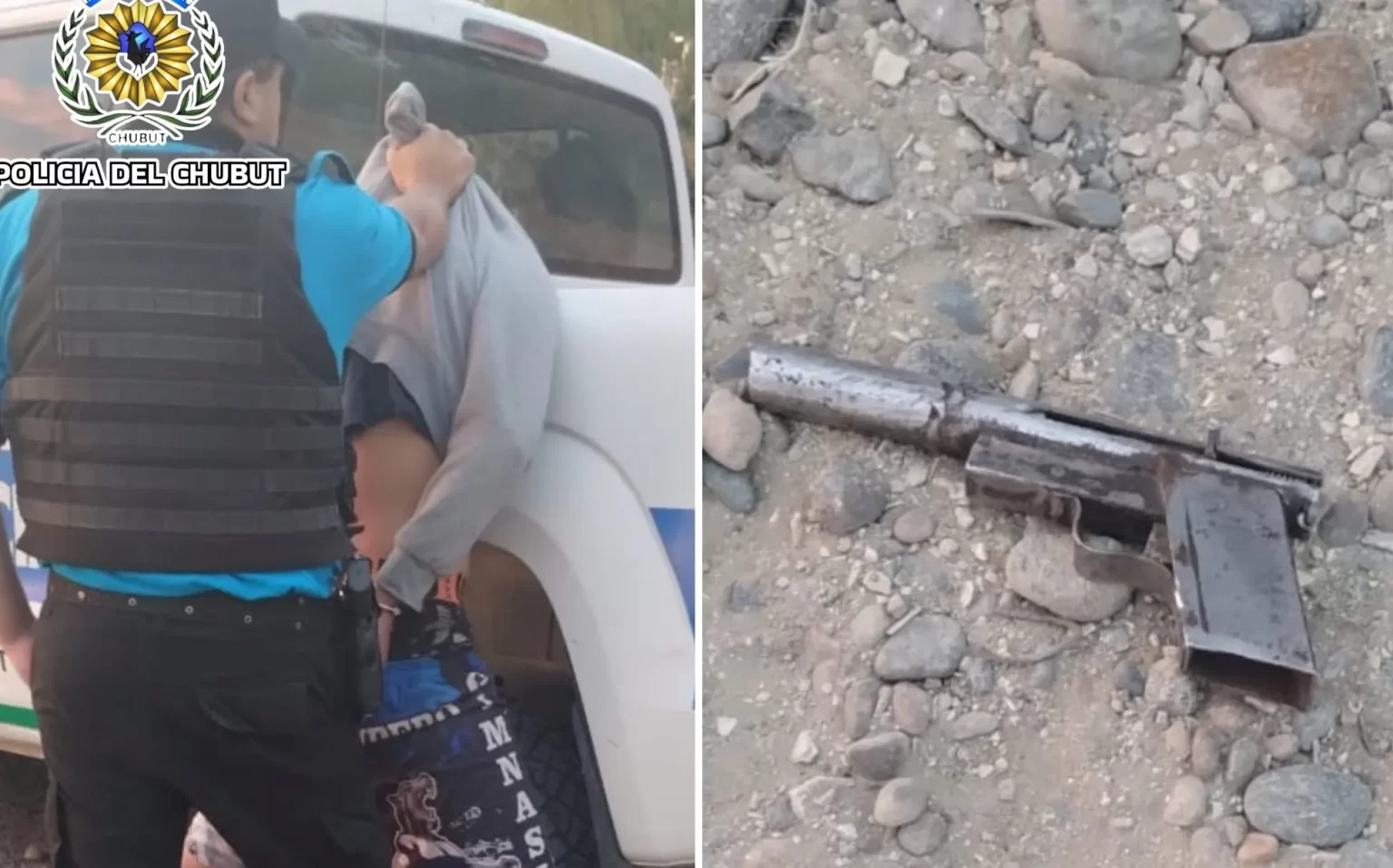 Dos hombres detenidos en Comodoro: uno con arma y otro por agredir a policías