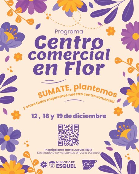 Campaña «Centro Comercial en Flor»: Esquel se prepara para embellecer su corazón urbano