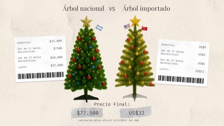 Navidad 2025: ¿cuánto cuesta armar el arbolito nacional y cuánto sale comprarlo importado en Shein o Temu?