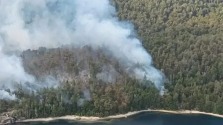 Rayos desataron dos incendios en Nahuel Huapi pero lograron contenerlos