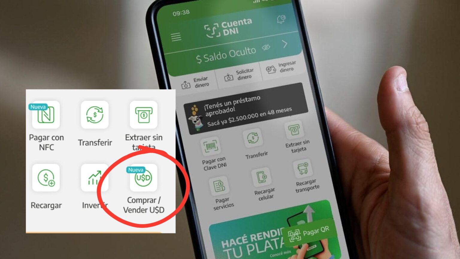 Cuenta DNI suma operaciones en dólares: cómo transferir divisas desde la app