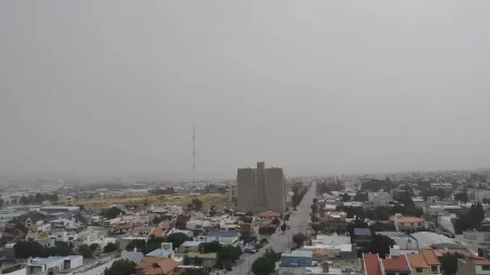Comodoro y otras zonas de Chubut bajo alerta amarilla por ráfagas de hasta 90 km/h