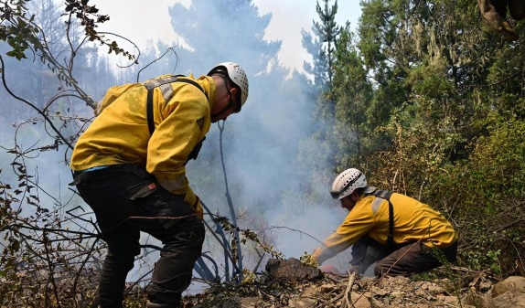 Emergencia en la cordillera: 250 bomberos combaten incendios de 4 kilómetros de extensión