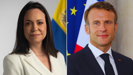 Macron respaldó a María Corina Machado y pidió liberar a los presos políticos
