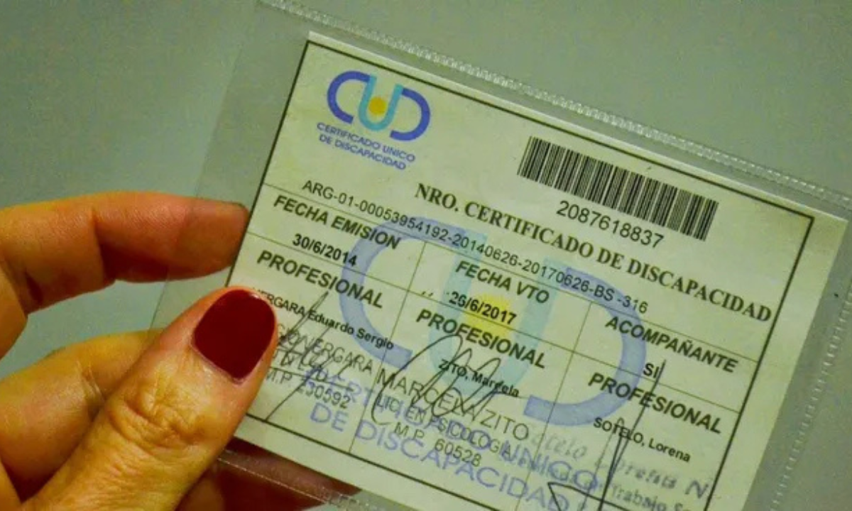 Chubut aclara procedimiento para actualización del Certificado Único de Discapacidad