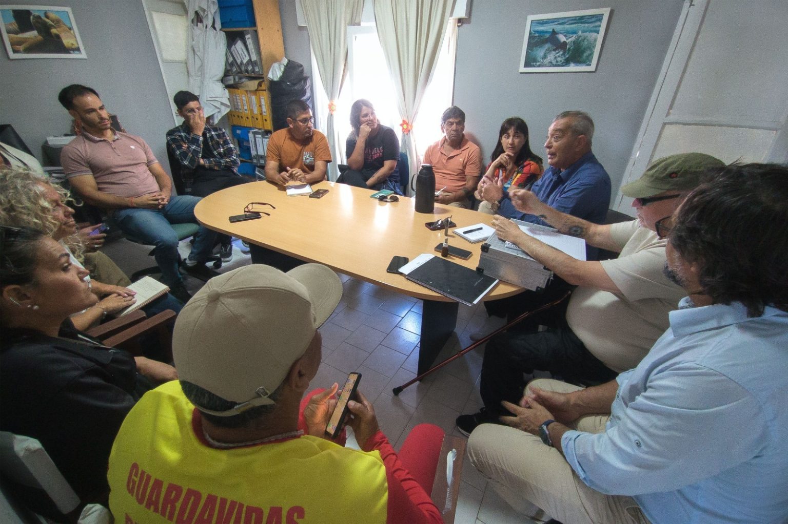 Rawson evaluó el inicio de la temporada y refuerza servicios en Playa Unión