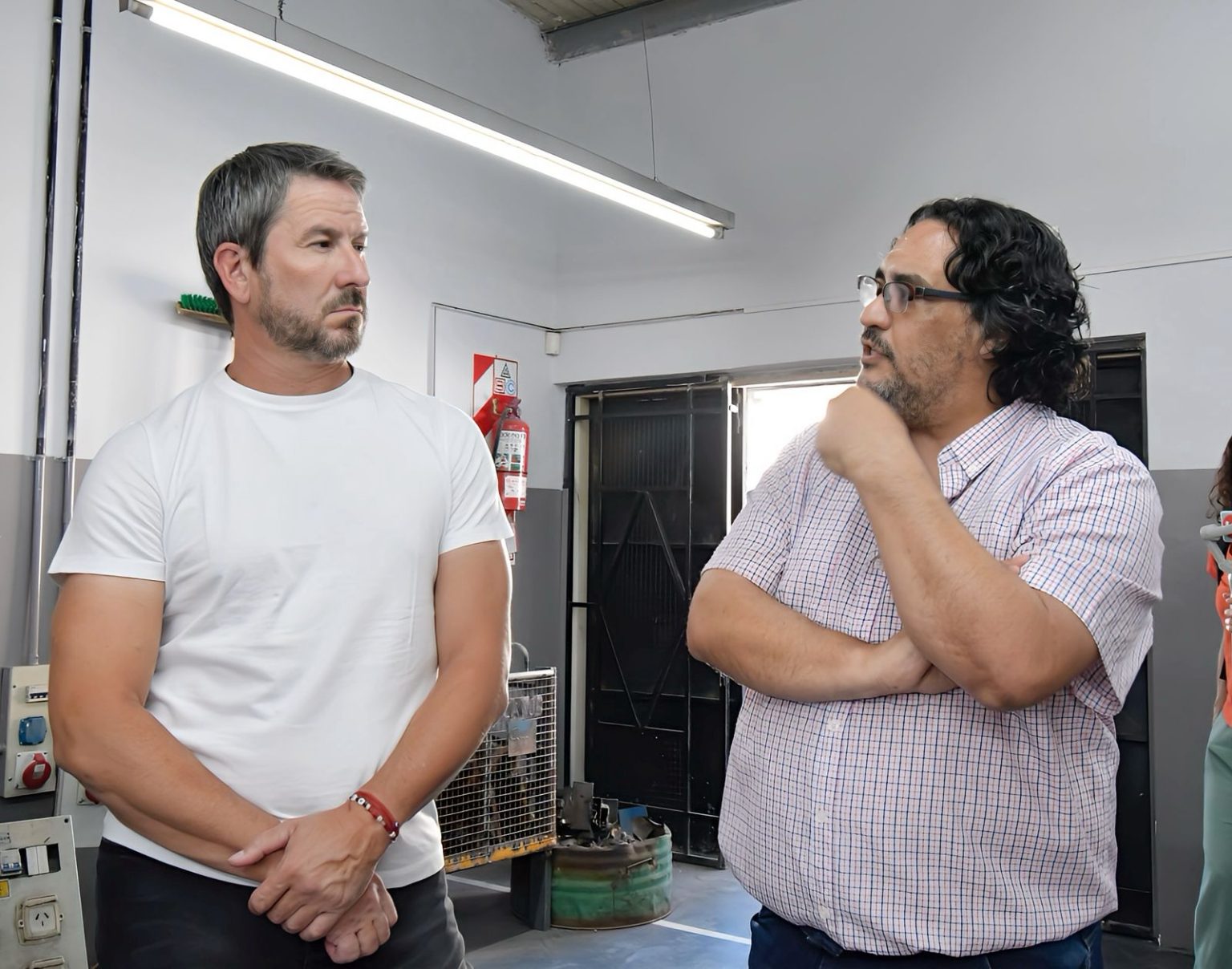 Gerardo Merino participó en el inicio de cursos de oficios en Trelew, un programa que articula educación, empleo y sector privado