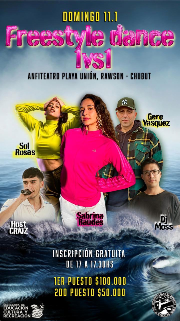 Playa Unión: Gran competencia de Freestyle Dance este domingo en el Anfiteatro