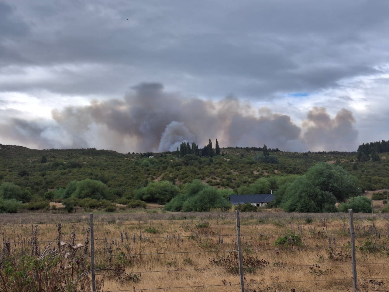 Pobladores luchan contrarreloj por los incendios de Cholila: “No necesitamos nada más que llueva”