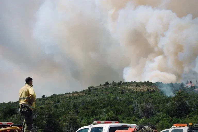 Brigadistas santafesinos refuerzan el operativo en Chubut y detallaron tres días de trabajo contra el fuego
