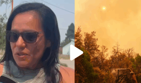 Se compró un terreno para mudarse a Chubut y sufre las pérdidas por los incendios: “Parece una guerra”