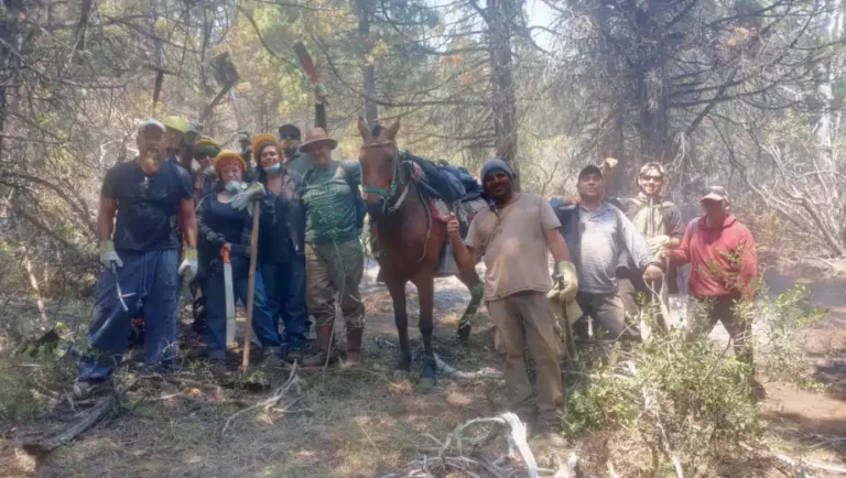 Cerraron un camping en Los Alerces para dar alojamiento a los brigadistas voluntarios