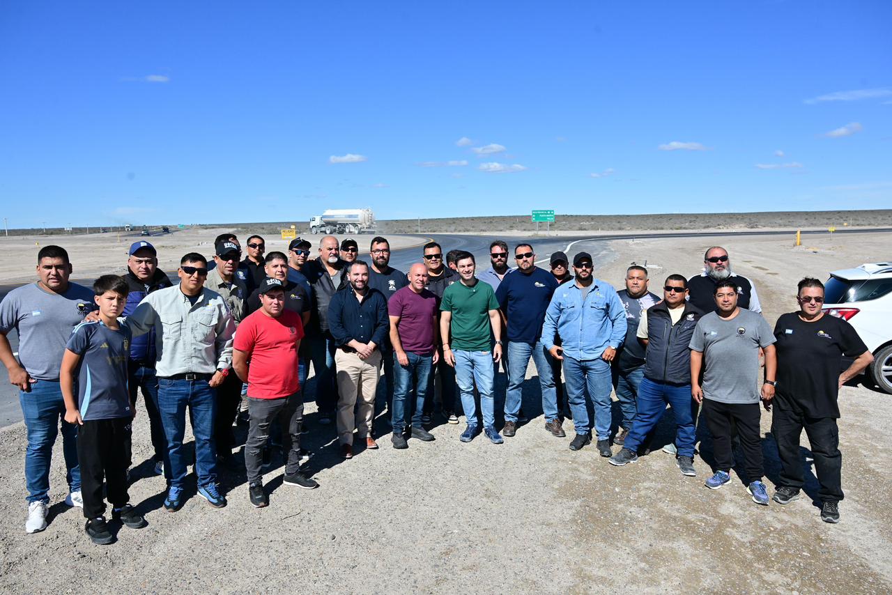 Histórico: Inauguran la rotonda de acceso a Puerto Madryn y finaliza la obra de la Ruta 3