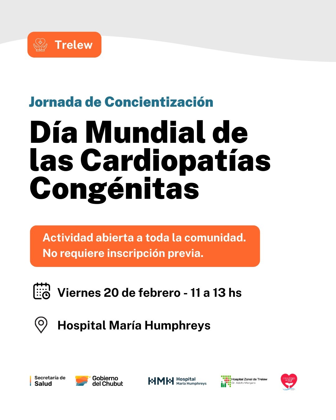 Jornada en Trelew por el Día Mundial de las Cardiopatías Congénitas: concientización y RCP para toda la familia