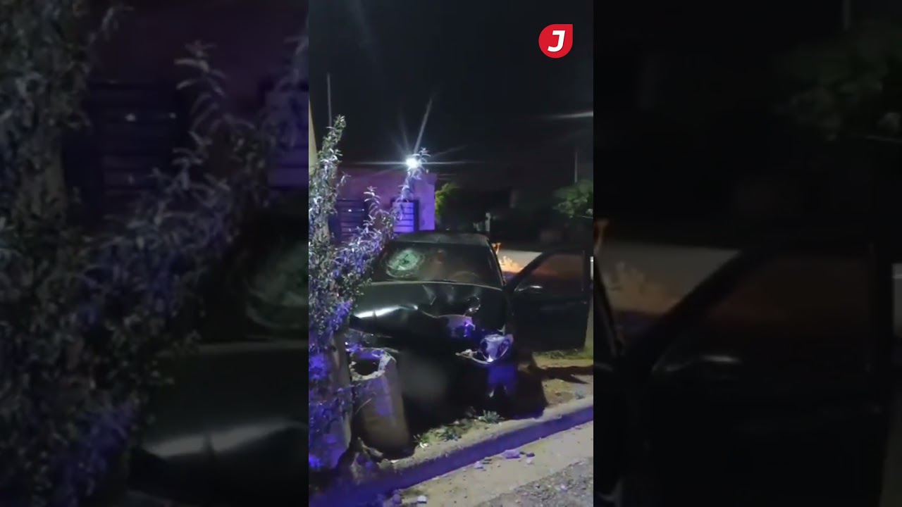 Persecución y choque en Trelew: una menor evadió un control policial