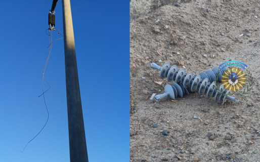 Chubut: lo detuvieron mientras caminaba con rollos de cables robados