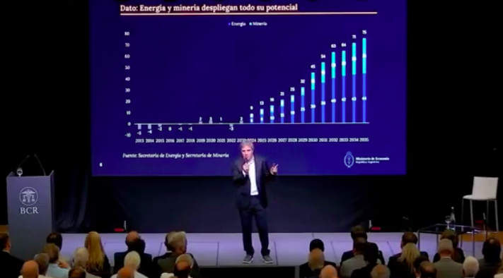 Caputo en la Bolsa de Rosario: “A los que piden devaluar me dan ganas de cagarlos a patadas”