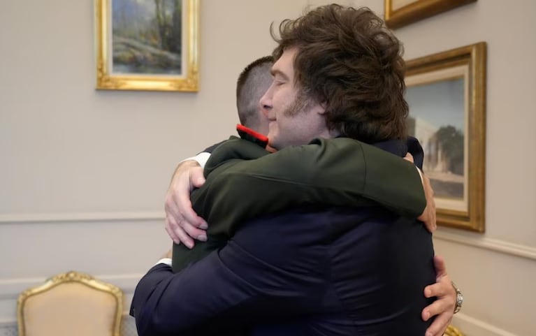 Milei recibió al gendarme Nahuel Gallo tras su cautiverio en Venezuela