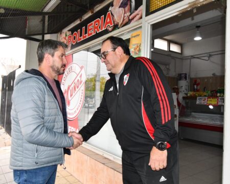 Trelew: Merino visitó comercios de los barrios Corradi y Democracia