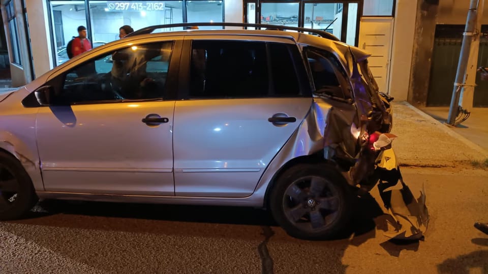 Comodoro: choque múltiple por un conductor ebrio dejó a un bebé herido