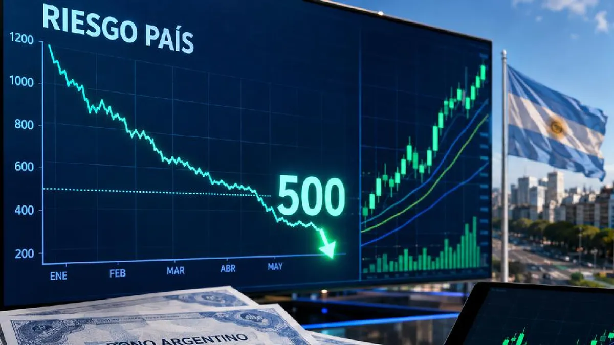 El riesgo país cayó a 500 puntos básicos tras el desembolso del FMI