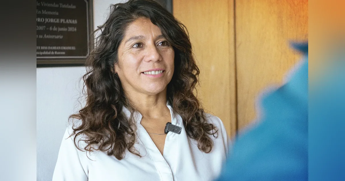 Rawson: Jornada territorial en el Área 16 con atención directa a vecinos Retrato de Mirna Vallejos, secretaria de Desarrollo Social, Familia y Salud de la Municipalidad de Rawson.