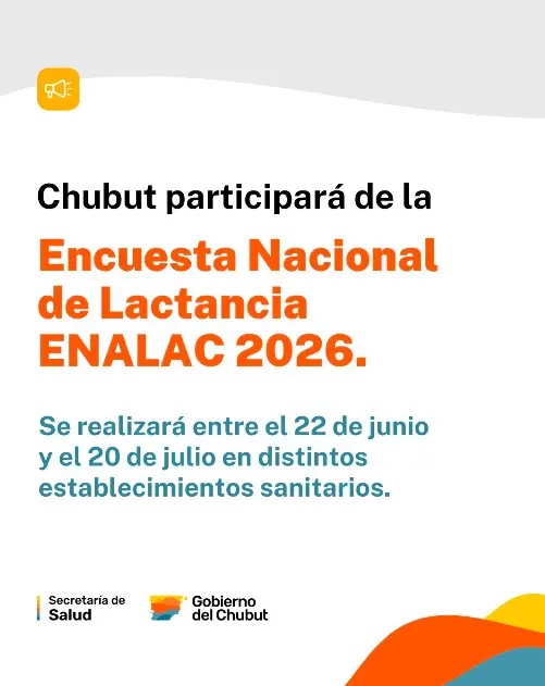 Chubut participará de la “Encuesta Nacional de Lactancia 2026”