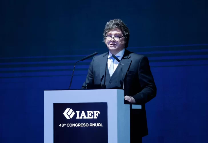 Javier Milei en el IAEF: «Intentaron un golpe de Estado y les salió mal»