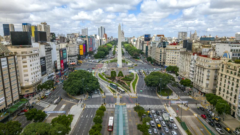 Vista panorámica de Buenos Aires desde el Obelisco