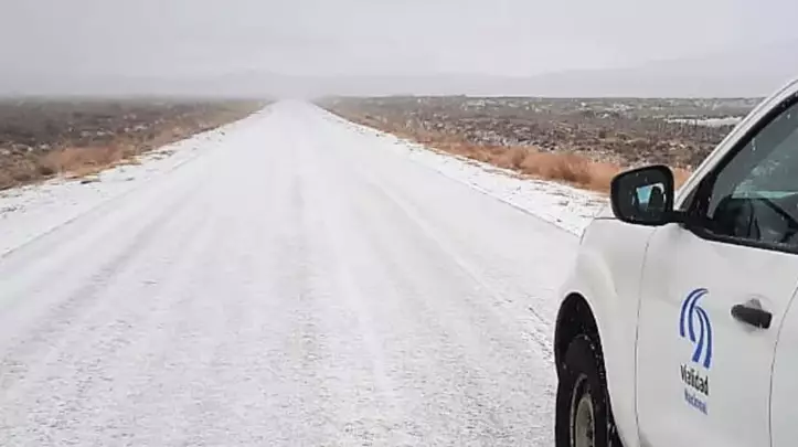 Alerta amarilla: el Servicio Meteorológico Nacional emitió un aviso por fuertes nevadas en Chubut para este lunes