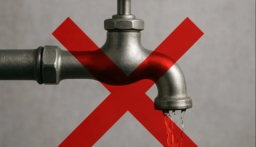 Corte general de agua en Rawson por la rotura de un acueducto