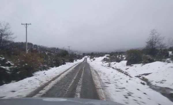 Chubut emite alerta amarilla por nevadas de hasta 20 cm en la zona cordillerana