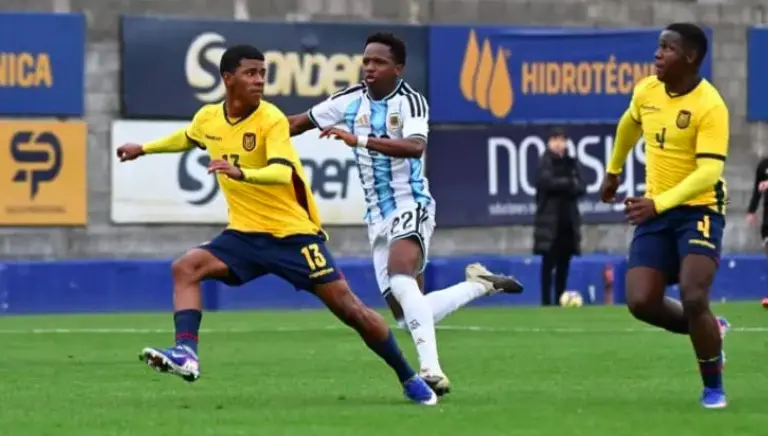 Con gol de Kiki Ramos, la Sub-17 de Argentina empató ante Ecuador